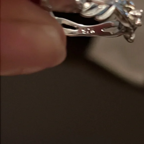 Sterling silver aquamarine ring. - Picture 6 of 8